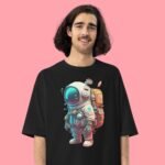 Space Suit Unisex Lightweighted Cotton T-Shirt